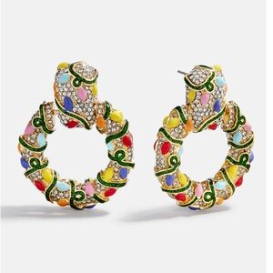 NEW!! BaubleBar That's Watts Up Holiday Statement Earrings